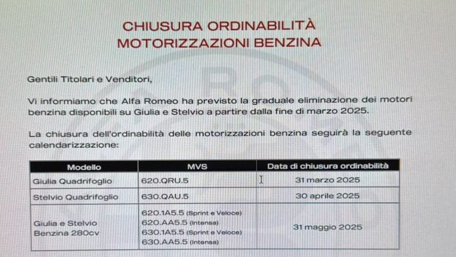 Alfa Romeo ukida proizvodnju benzinskih verzija Stelvija i Giulije