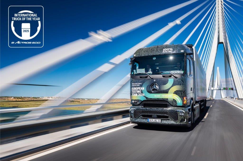 Mercedes-Benz eActros 600 proglašen je za „Međunarodni kamion godine 2025.“