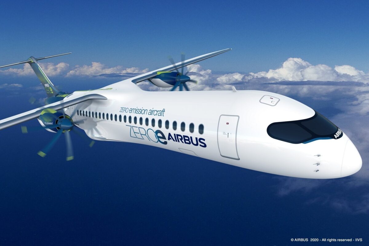 Airbus ZEROe vesnik je prve generacije vodonično pogonjenih aviona