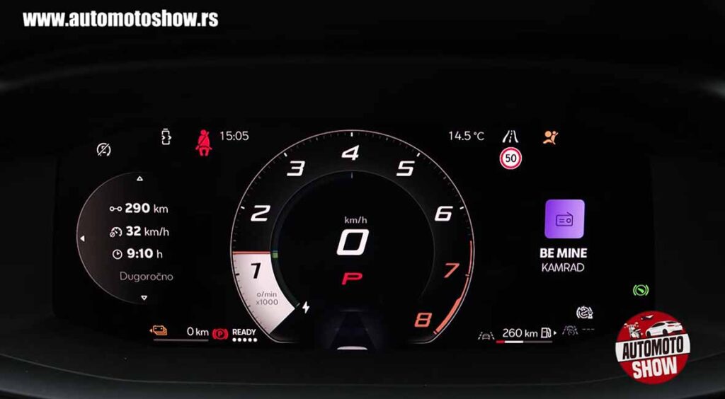 Cupra Terramar VZ, instrumenti