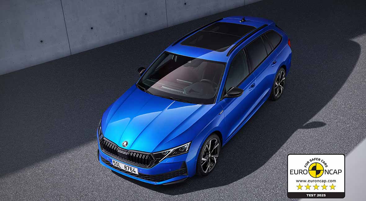 Škoda Elroq osvojila 5 zvezdica na Euro NCAP testu